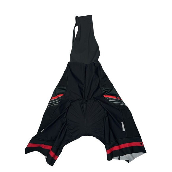 Ultra Performance Cycling Bib Shorts Padded Compression Black Red Women's L - Picture 4 of 5